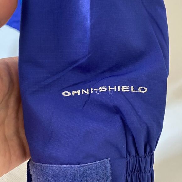 Columbia Omni-Tech Waterproof Jacket Blue Womens S Windbreaker - Picture 4 of 8